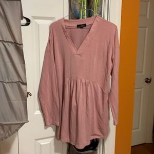 Beautiful light pink long sweater